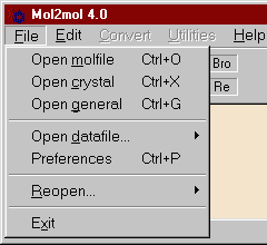 File menu