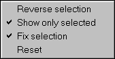Right-click menu